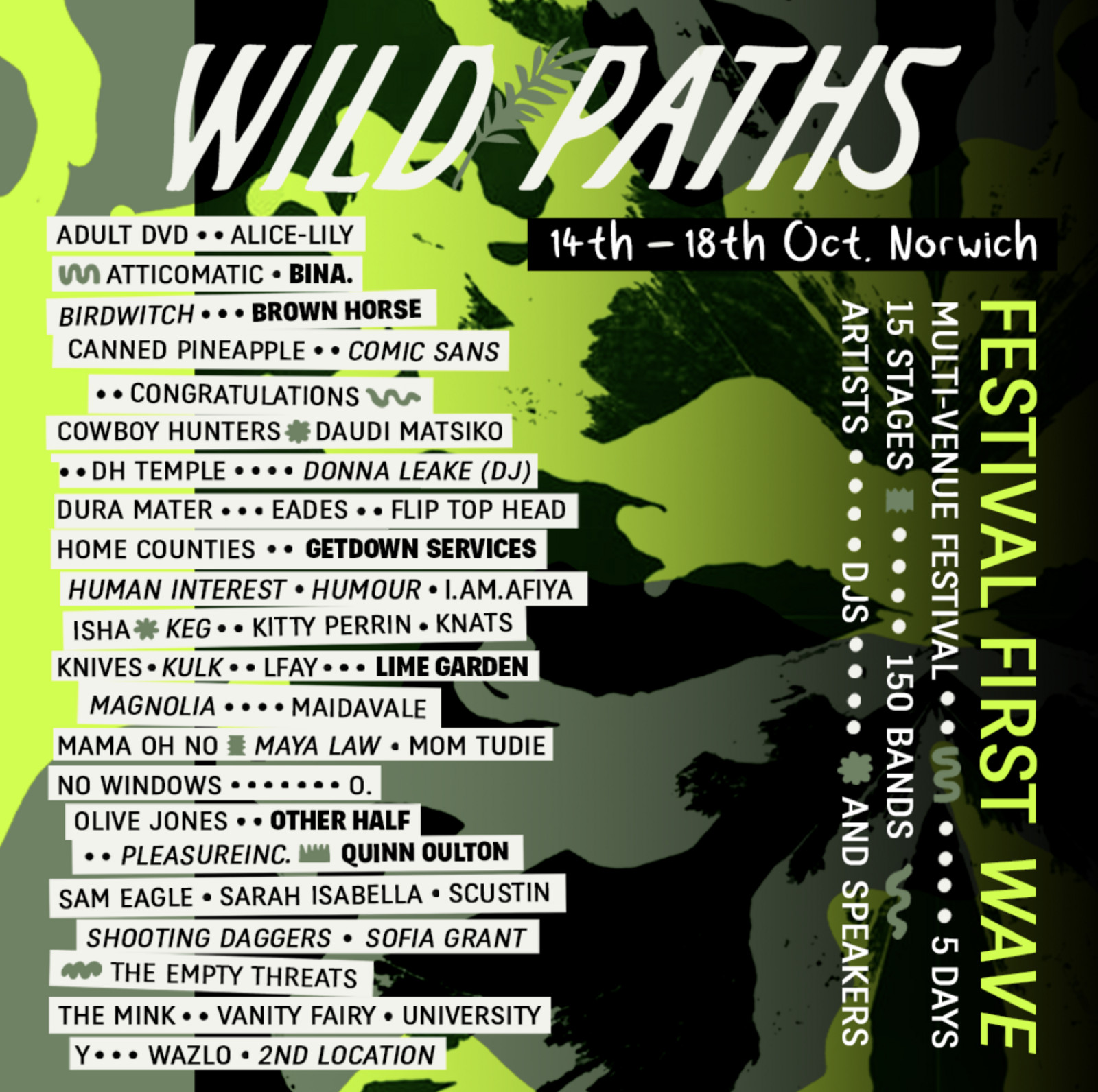 Wild Paths 2025 14th - 18th October